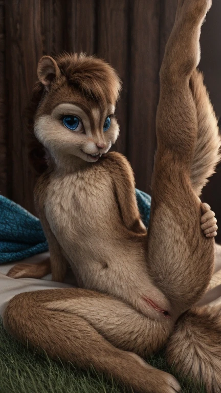(Artist: Zaush): 2.5, Solo, anthro, Male, (cat), ((intricate detail fluffy fur texture)),pinup, (Blue eyes) , smile, digigrade, (Tail), Cute, Cinematic, Solo, (shaded), (Detailed eyes):1.2,Sensual, naked, sheath and balls, anatomically correct, cub, young, shota, kid