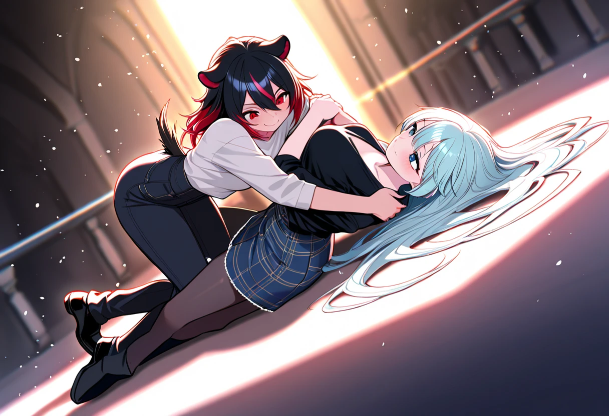 2D woman having sex with a man and ovulating