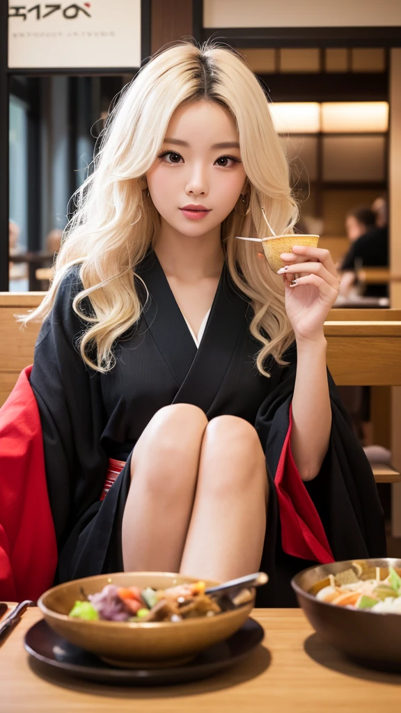 Cute Japanese female, (16 years old), (very cute face), white moist skin, looking at camera, melancholy expression, (pink bright eyes: 1.4),
BREAK,
Idol, (very beautiful berserker female: 1.3),
BREAK,
(wearing pink cute kimono: 1.3), (highly revealing kimono), very large earrings, short length, (leaf tattoo on body: 1.3),
BREAK,
(long hair), (light gray hair: 1.4), (wavy hair), (gradient hair: 1.3), (red tips: 1.3),
BREAK,
(realistic: 1.3), masterpiece, perfect lighting, (ultra-high resolution), (8K), (highly detailed: 1.4), (from the front), (full body: 1.4), (symmetrical: 1.2), (one shot),
BREAK,
(Shibuya, Japan: 1.2),