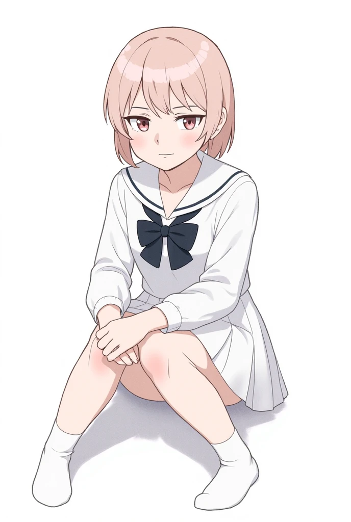 (masterpiece, best quality:1.2),illustration,8k,hd,1girl,solo,upper body,(portrait:1.2),brown_hair,folded_ponytail,brown_eyes,serafuku,long_hair,school_uniform,skirt,pleated_skirt,