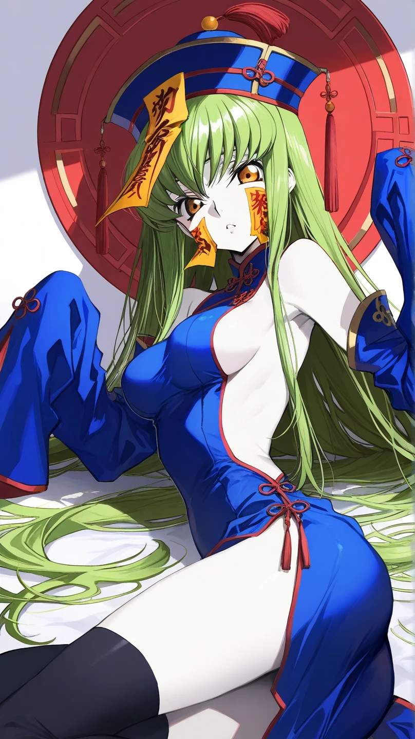 anime male tha thas green hair and yellow eyes that is a Lamia
