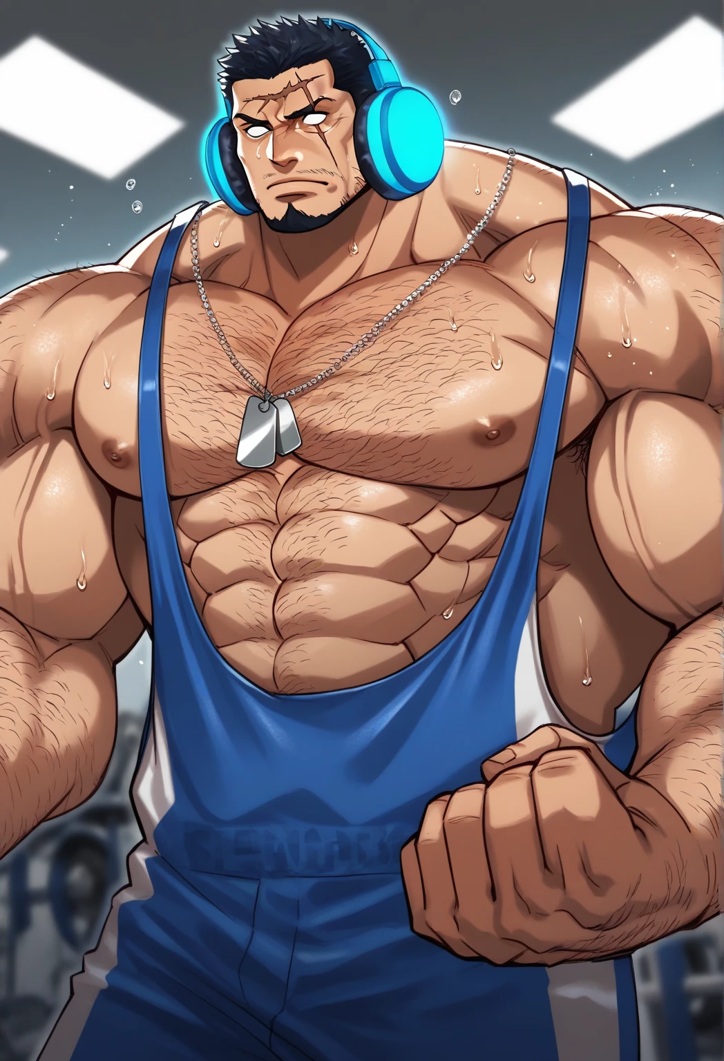 Show the whole body,最high quality, masterpiece, scale,Delicate face,Delicate eyes,High-density illustration,(masterpiece), (wonderful), Muscular, Fat, male (Jinbei) Standing on the beach, Blue Skin, swimming suit, swimming, Jinbe, tooth,(((Very attractive groin bulge))),((swimming suitの中で勃起している))Highly detailed background, 完璧なmasterpiece, high quality, High resolution writing boundary depth, Perfect lighting, (Particles of light),(最high quality),(masterpiece),Sharp focus,Particles of light