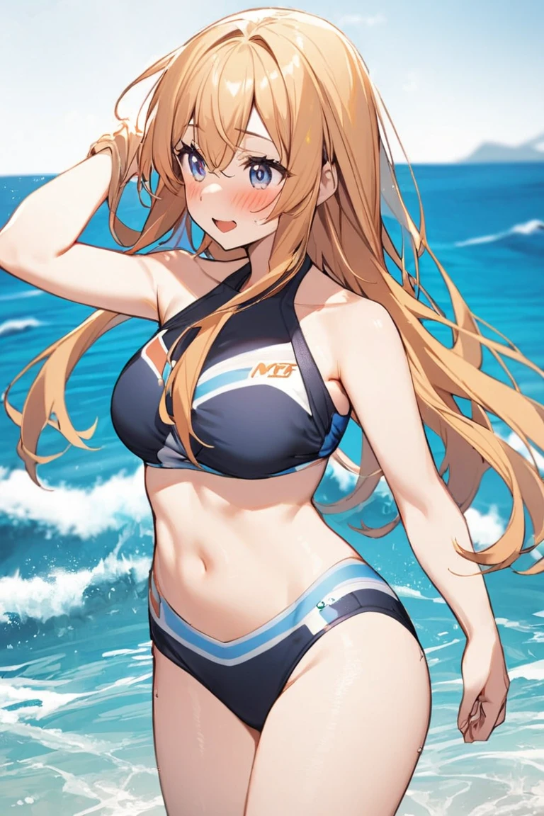 superfine illustration, very detailed beautiful face and eyes, Dynamic Angle, swim wears, Upper body, Fancy Bikini