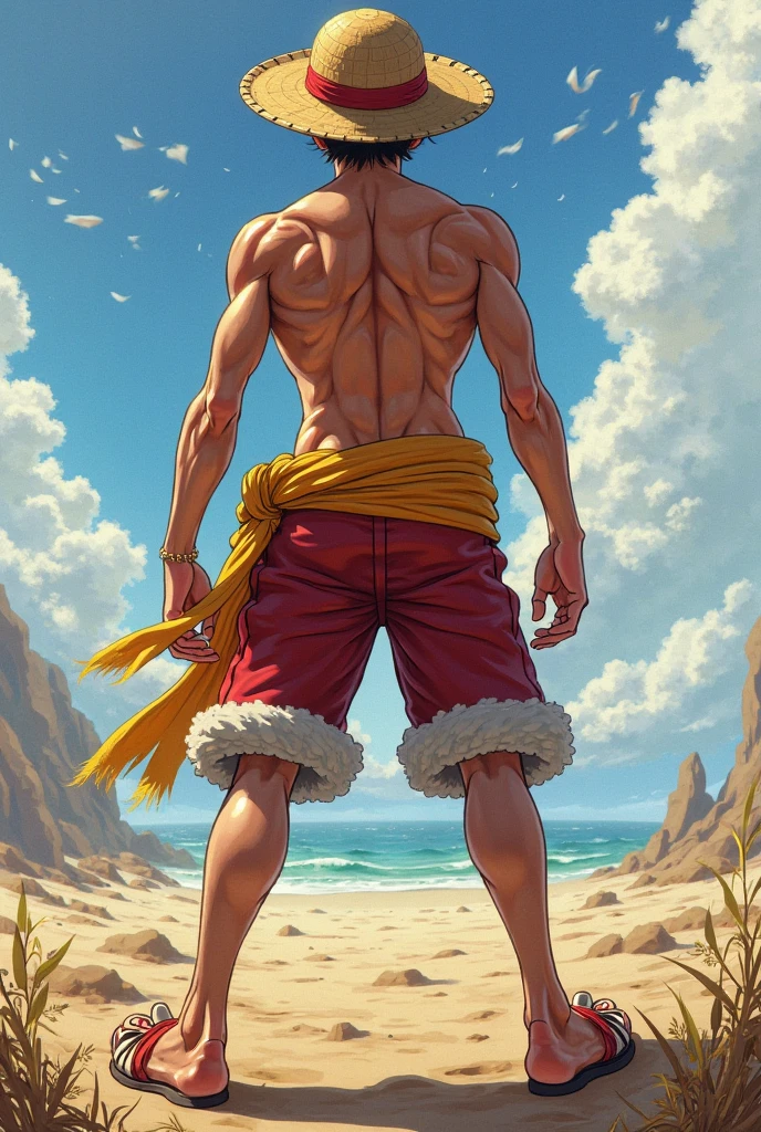 US ( de one piece) fucking a guy with a big dick