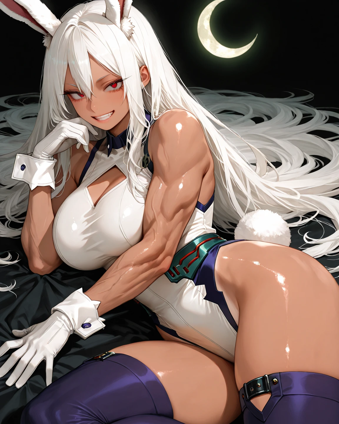ninjartista eclipse lunar A Mata Facas cabelos pretos longos cabelo rabo de cavalo olhos amarelos Mulheres Bonitas (NSFW:1.0) young girl, super hairy pussy slip with medium breasts, tied up hair, tiny waist, very little nipples, sexy look, super sexy pretty face, gorgeous, pubic hair, goddess, beautiful face, naked, horny girl