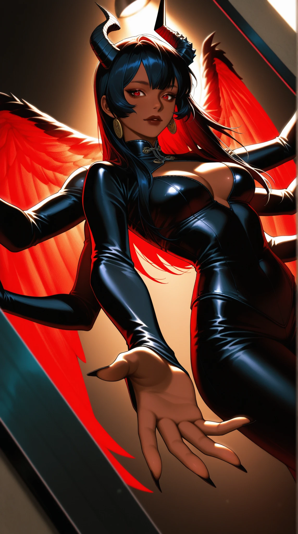 Generate a visually stunning image with maximum quality and intricate detail, employing a unique animation style. Ilustre um close-up, colorful painting from a low angle, portraying the Venom-possessed Spider-Woman in an intense battle against a formidable villain. Emphasize the dynamic essence of the struggle, mostrando uma Mulher-Aranha&#39;The symbiote-infused appearance, capturando seus movimentos fluidos e Venom&#39;your threatening presence.

A cena se desenha contra um fundo de parede revestido de grafite, incorporando o estilo de arte diferente de Carne Griffiths. Mulher-Aranha, in a lace swimsuit under a red jacket, faz uma pose poderosa de costas para um supermercado. Her outfit includes leather boots and fishnet stockings......., highlighting your elegant and formidable physique. The image emphasizes his superheroic attributes without explicit details.

Pay meticulous attention to hyper-detailed facial expression, garantindo que ele incorpore a intensidade da batalha e do personagem&#39;emotions. Adopt a comedic style approach, transforming Spider-Woman into a central poster girl with insane details and intricate features.

Employ soft cinematic light with dim colors, criando um ambiente de baixo contraste. Use exposure mix, HDR Techniques, and front lighting to increase realism. A imagem deve ser uma obra-prima, ultra-high resolution, e da mais alta qualidade, effectively conveying the energy and excitement of this epic Marvel Universe battle.