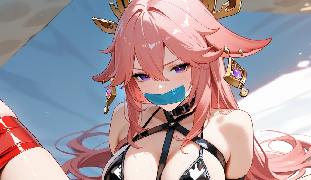 solo、1 girl、((SD character))、Deformation、((Chibi Character))、((3 heads))、cute,, Mini cute style for women, Fluffy orange hair , Nice art style、smile、((Belly Dance Costumes))、((Small breasts))、((Long Breasts))、((Saggy breasts))、((Brown Skin))、((Wide-open legs))