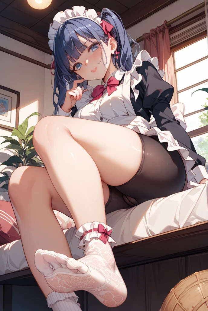 (((masterpiece, Highest quality, High resolution, 超High resolution, Pixel perfect, Written boundary depth, 4K, RTTX10.0))), Beautiful Anime Woman, Beautiful art style, Anime characters, ((Smooth texture, Realistic texture, Anime CG style)), Exact finger count、Exact number of legs、(Exact number of arms:1.0, Exact number of hands:1.0), (Perfect hands, Perfect Anatomy), Cinematic, Realistic, Highly detailed CG, Daytime lighting, Perfect lighting, Best Shadow, The best natural light, whole body, Perfect body, (Slender body:1.2), whole body, ((bangs, Dark brown hair, Stylish and cute bob cut)), ((Cute woman shows off panties in her hands:1.3)), (Fashionable white shirt, Sailor collar, Knee-high socks, loafers, Navy pleated mini skirt:1.3), ((Sexy and cute panties, (Stylish shiny satin pink panties:1.2), Side tie panties, Small lace panties:1):1.3), (Beautiful and very large breasts:1.1), (Beautiful and thin thighs:1.3), Short torso, Feeling embarrassed, (blush:1.2), (Embarrassed expression:1.4), (In the school classroom:1.3), Angle from the front,(((Sexy see-through lingerie for women,Shiny bodysuit,Smooth and silky clothing,Trimmed combination,Lace Stockings,Erotic leash,pajamas))),((LOVE JUICE makes your underwear wet:1.3))(((Ahe face with tears & Defecation:1.4)))