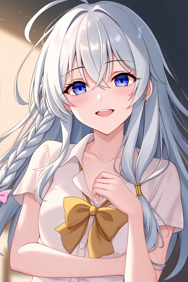 Anime girl, fingers, big butt, waiter, Shy.