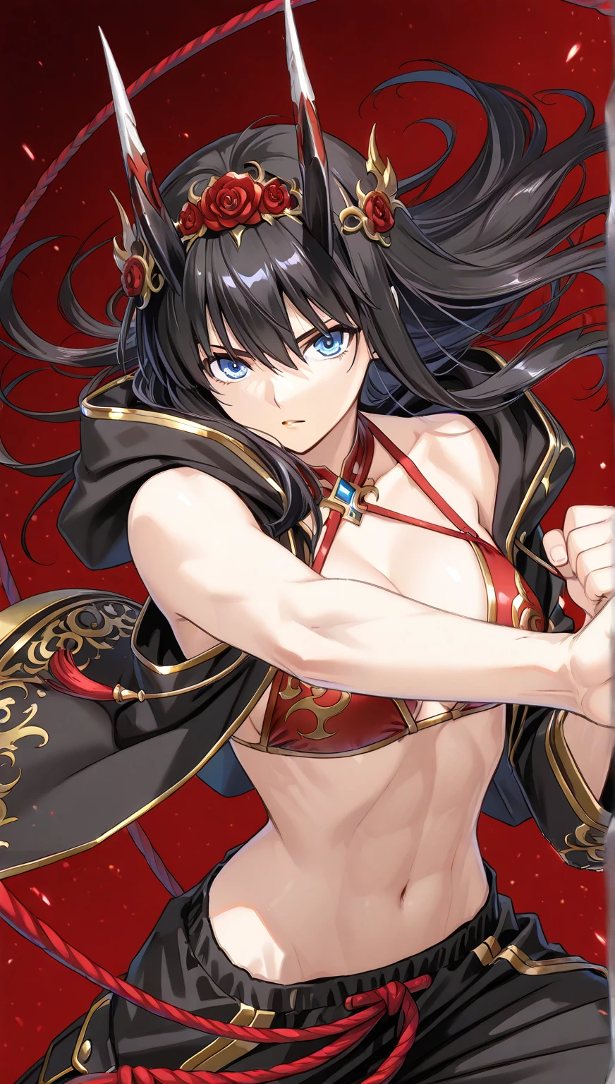 The Demon's body, exuding a formidable contrast to the surrounding tranquility, is meticulously adorned with rigid, sharp spikes, each resembling the blades of swords. In some instances, the spikes even take on a sword-like shape.