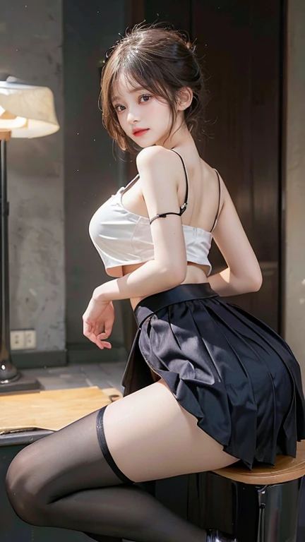 master piece,best quality,all detailed ,Flip upthe skirt show me yourunderwear,beautiful woman