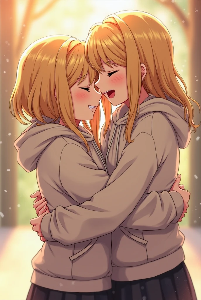 fille de 16 an blonde  en doudoune rose qui fait l'amour avec une fille qui monte ses sein

