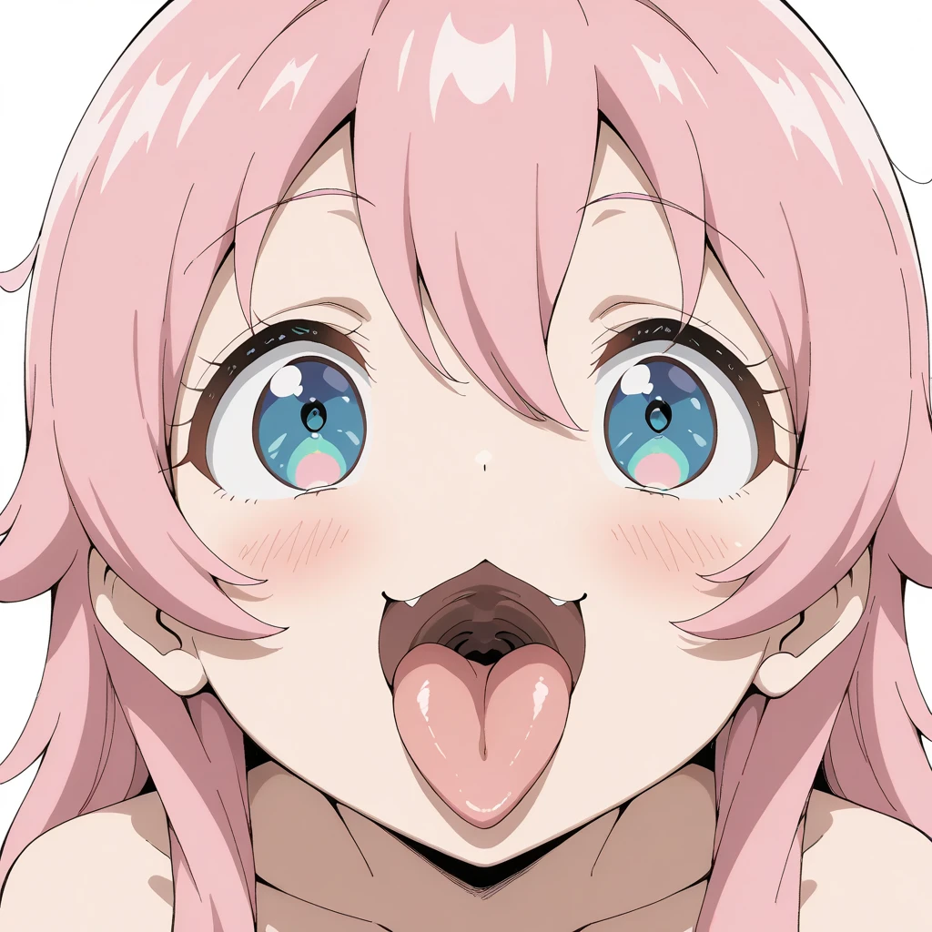 Anime with pink hair and black ears posing naked, Fascinating anime, Haruno sakura, Humanoid pink female squid girl, Ahegao, Smooth pink skin, , Haruno sakura, Covered in pink flesh, Rule 34, tits, Top rated on pixiv, only, 彼女はtits, NSFW