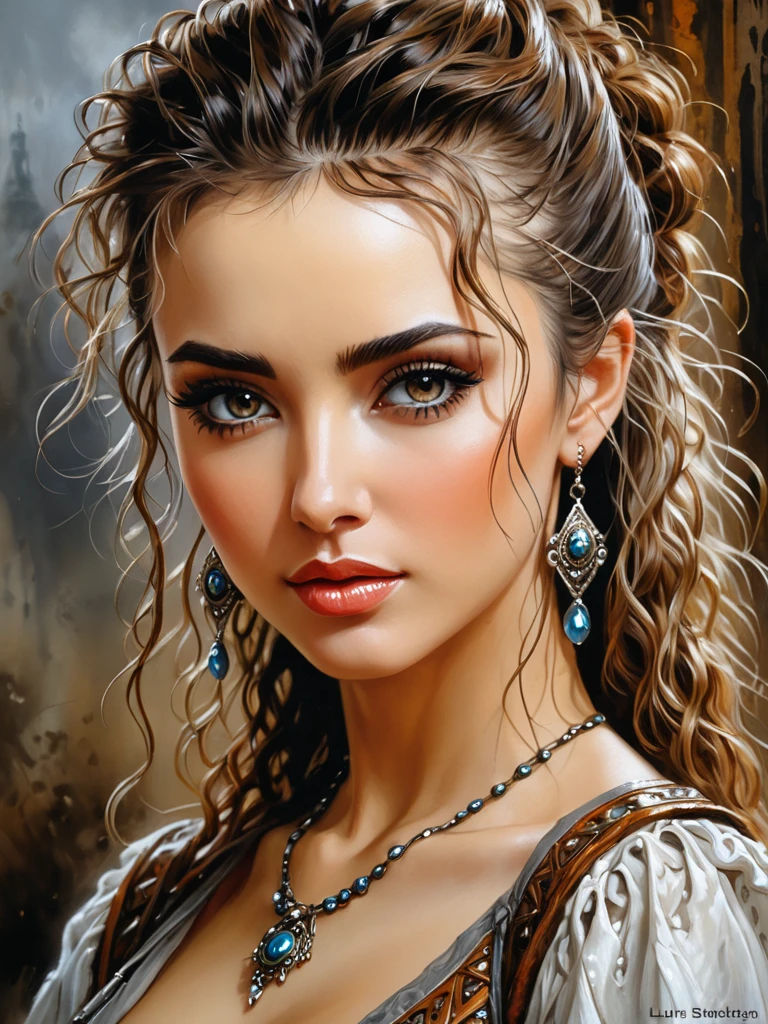 Thirst trap. A beautiful gypsy woman with large thick and wide beautiful lips with the appearance of Masiela Lusha, thick hips, thin waist, deep and wide breasts. Hourglass figure, with hair that is coarse, wiry, and tightly curled. It often has a rough texture, feels stiff to the touch, and may be prone to frizz and tangling. curls can be densely packed. Looking at viewer with love. Long southwestern style dress, hoop earing and jewelry. Wearing a traditional gypsy dress with Skirts and scarves billowing in breeze. The Official Art – An Award-Winning Digital Masterpiece In 4K Ultra HD, Extreme Detail And Intricate Realism. This Concept Art Brought To Life By The Hands Of Brian Froud and Thomas Kinkaid In A Stunning 2D Vector Illustration. . massive, perky, perfect spheres, firm, voluptuous, cleavage, full, well shaped pleasing breasts. buxom. Background is a panoramic vista of redrock canyon with a beautiful blue river running through it.
