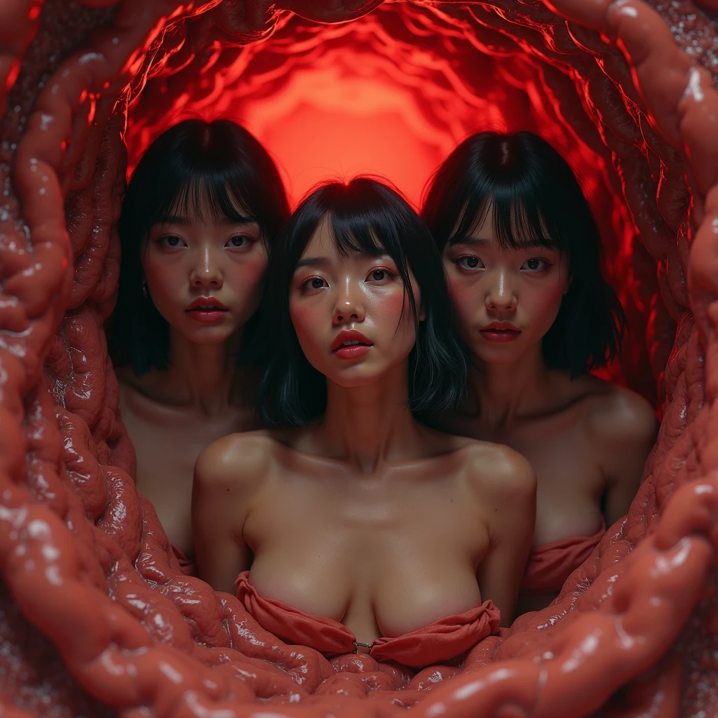 2girls、(big round chest:1.2),teats,Bangs,(Raw photo:1.2),((Photorealistic:1.4)),Best Quality, finely detail, masutepiece,Best Quality,Official art,the Extremely Detailed CG Unity 8K Wallpapers,Thigh,highes, Closed eyes、(Leaning forward:1.2)、Pasture、(Bright hair:1.2),Look Viewer, (Upper body:1.2),The table、( Nipples in glass cups、suck nipple 、breast pumping、Milk in a glass cup、(Connecting the glass cup and milk tank with a hose:1.3))、grabbing on breasts