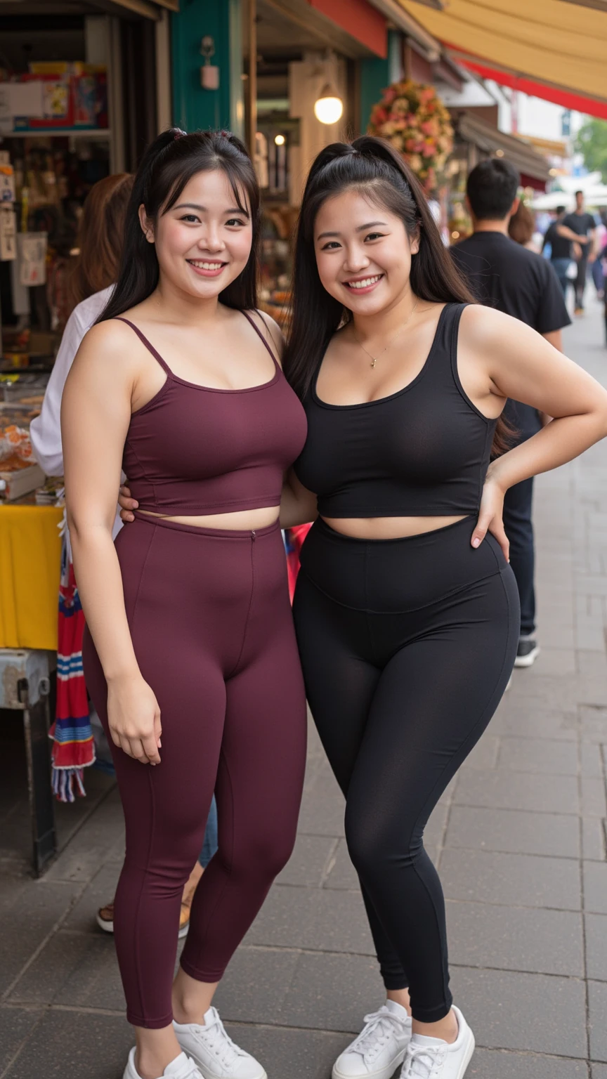several people are posing for a picture in front of a crowd, profile pic, profile picture, very very low quality picture, having a great time, group photo, with the sun shining on it, hundreds of them, over-shoulder shot, pictured from the shoulders up, karla ortiz, center of picture, wearing an orange t shirt, discovered photo, Big tits, huge tits, no clothes, sexy, cute, minimal clothes, thick, bbw, chubby stomach, thick nipples, nipple piercings, large areola, hard nipples, piercing through shirt, nipples hard through shirt, busty, major cleavage, naked, ripping through top, spilling over sides, bra too tight, giant tits, extra wide hips, upper body zoom in, showing off huge tits, fat stomach, see through top, fat bbw, large areola showing, major cleavage, latina, down to stomach, wide hips, sexy, upper body zoom, thick arm, showing off tits, top half only, showing only upper, height difference, down to waist, tall and short girls, belly worship, tits worship, touching each other sexy, touch other sexy style, tall and short standing next to each other, two thicc girls different heights, no pants, touching , twerk together, height difference
