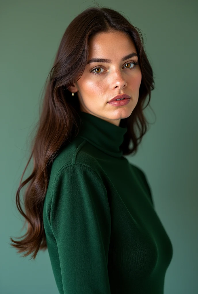 headshot of ,a gorgeous woman,in a (park:1.1),wearing a (turtleneck:1.1),(updo-hair),(4k, RAW photo, best quality, 50mm, depth of field, ultra high res:1.1),(intricate, photorealistic, cinematic-shot, masterpiece, ultra-detailed:1.1), S271_NanaRuskevych