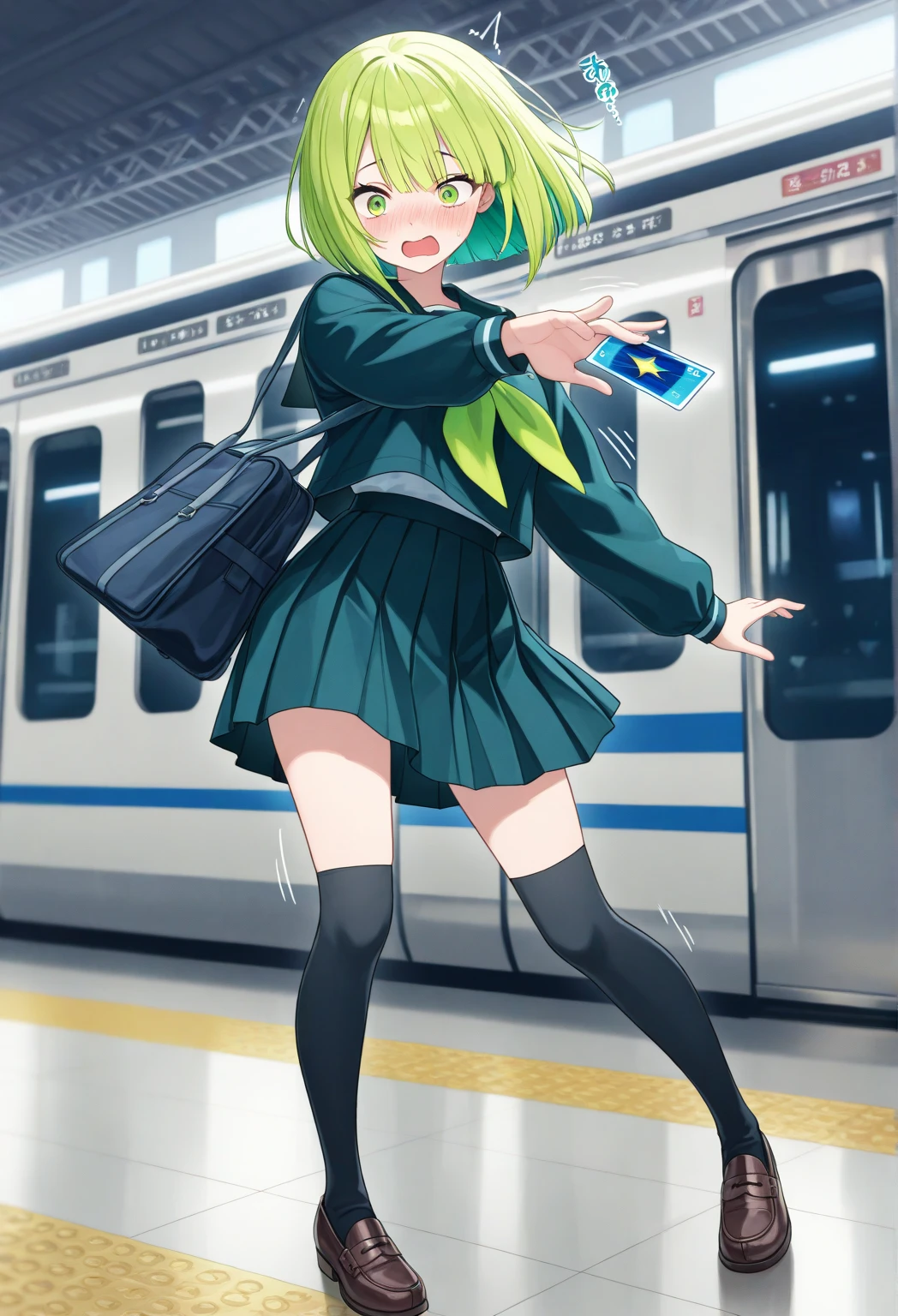 anime girl with green eyes and a green blindfold, anime style. 8k, artwork in the style of guweiz, anime style 4 k, anime vibes, digital cyberpunk - anime art, digital cyberpunk anime art, cyborg - girl with silver hair, stunning anime face portrait, guweiz on artstation pixiv, digital anime art, anime wallpaper 4 k