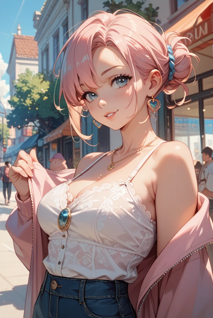 (masterpiece:1.2, Highest quality), (Realistic, photoRealistic:1.4), Beautiful illustrations, (Natural Side Lighting, Cinema Lighting), Surrealism,
View your audience, 1 girl, 40 years old, Perfect Face, Symmetrical face, Glowing Skin,
(short hair, Straight hair, Hair Intake), Brown eyes, Long eyelashes, (Large Breasts, You can see a little bit of the delta part of her pink panties., Captivating thighs)
Beautiful Hair, Beautiful Face, Beautiful attention to detail, Beautiful clavicle, Beautiful body, Beautiful breasts, Beautiful thighs, Beautiful legs, Beautiful fingers,
Wear a police uniform and a short skirt,
(Beautiful views), evening, (City Street:1.2), walk, Sexy posture, (Charming smile, Lips parted)