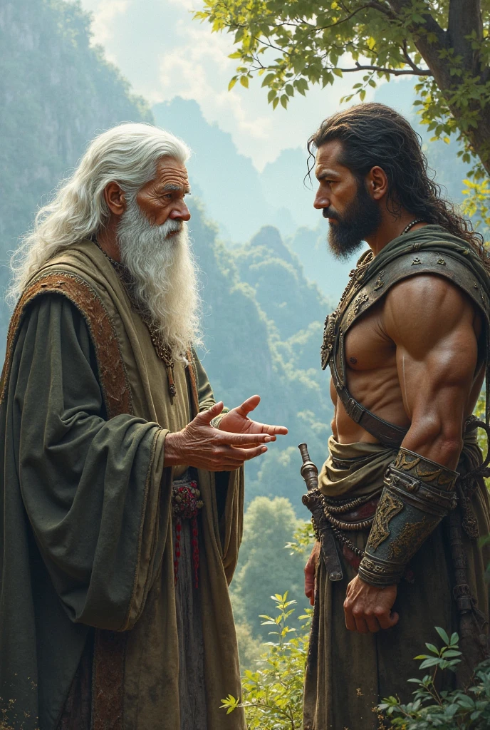 A wise man asks a strong man