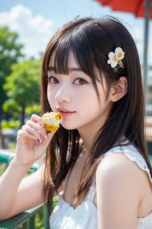 Beautuful Women，Look up，校服，Melon seed face，schools，Need