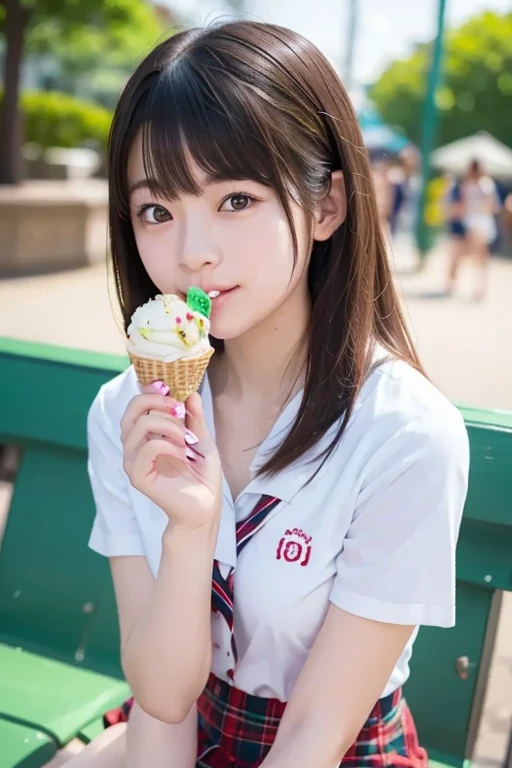 Japanese female, a lot of details, (underweight), 30 years old, detailed black hair, beautiful detailed hair, super fucking beautiful, delicate beautiful face, complex details beautiful and delicate eyes, perfect hands, (flat chest best quality:1.5), perfect and delicate limbs, detailed skin, best quality, ultra-detailed,(cheerful grin:1.5),
grassland, food photo, delightful, (sitting), long hair, (cream shorts), (red hoodie), hood, (have ice cream:1.2), japanese, in the grassland, with a hill, (with a chair:1.3), chill atmosphere, (full body shot:1.2), ground-level shot, dappled sunlight