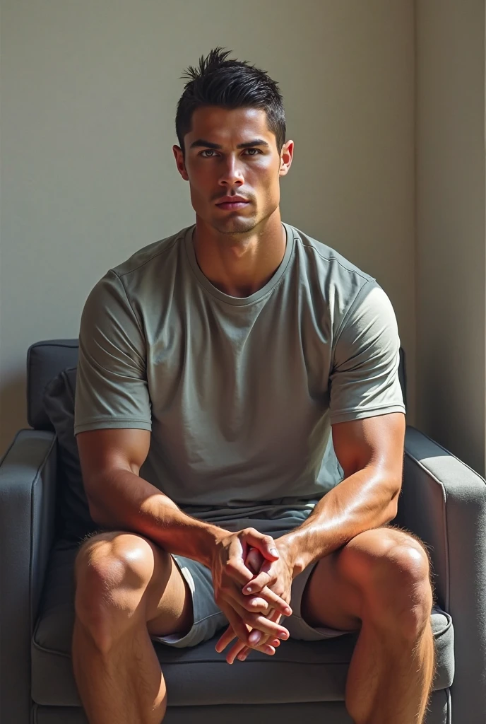 Cristiano Ronaldo lying down , sexly ,boxer calvin klein, touching his penis