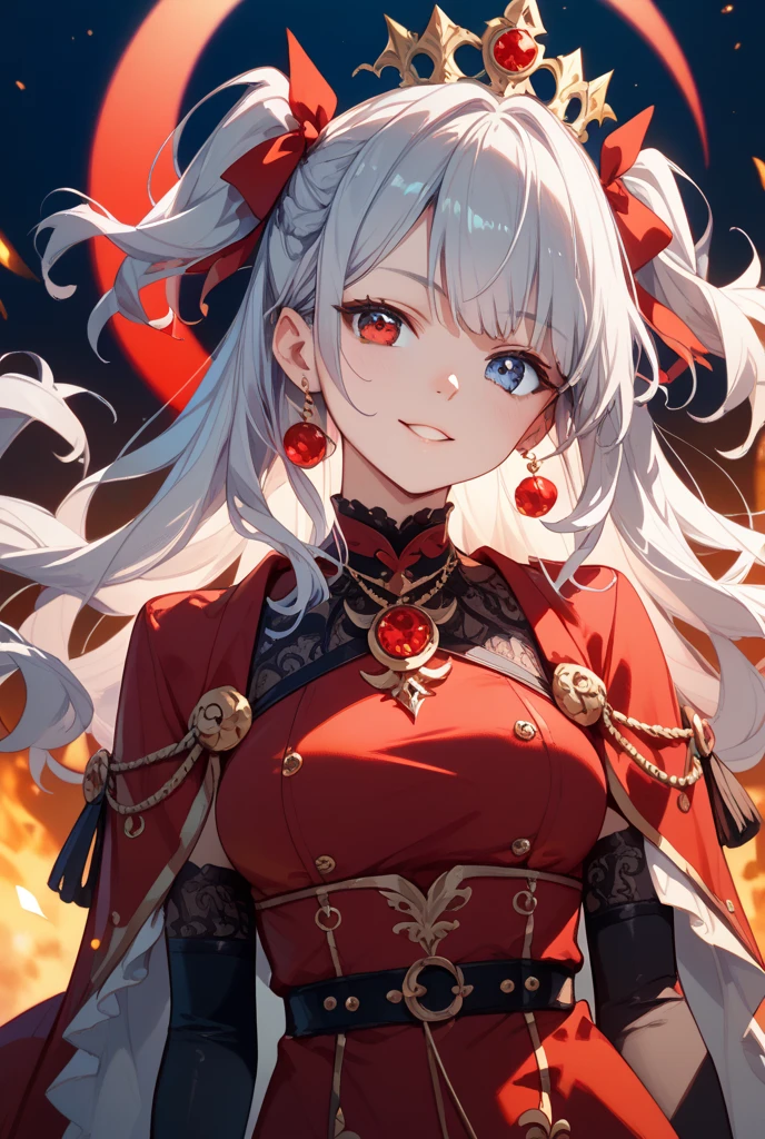 (masterpiece:1.4)、(highest quality:1.4)、
One Girl, Bracelet, Bare shoulders, Silver Hair, Blushing, bracelet, tits, Circlet, Red eyes, Wreath on head, Huge breasts, jewelry, Large Breasts, Hair length, Looking at the audience, Abdominal navel, O-ring, O-ringトップ, Simple Background, Laughter, solo, Very long hair, ,Real Stick,(Glowing Skin),(masterpiece:1.4),(highest quality:1.4),Red lips,Mature Woman