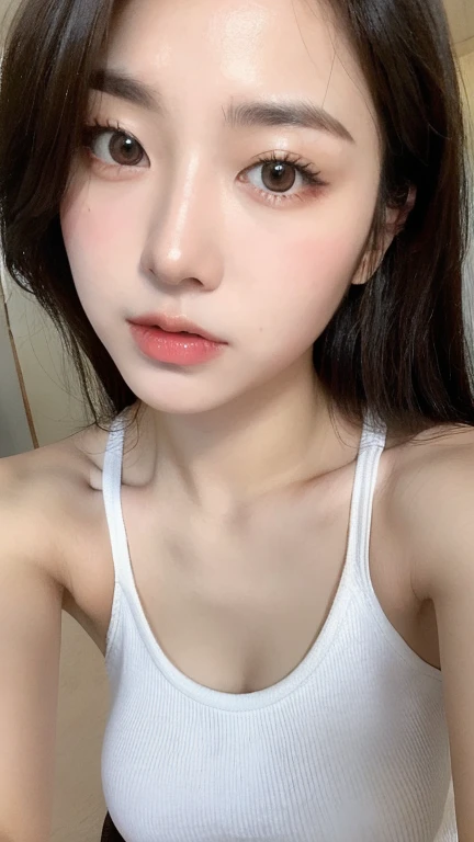 ((highest quality, 8K, masterpiece: 1.3)), sharp focus: 1.2, beautiful thai asian cute woman with perfect cute figure: 1.4, whole body, thin abs: 1.2, (((dark brown hair, medium: 1.4)), bed: 1.2, Highly detailed face and skin texture, fine eyes, double eyelid, sleep on bed. bid , peau bronzée, décoletée, , hot girl, nude, gros seins, natural cute face, no lipstick, beautiful pink tits, detailed tits, no make up, inocente, beautifil tits, beautiful chest detailed 