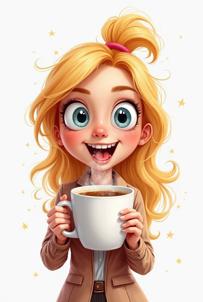  (masterpiece: 1.2)， (best quality)，Cute chibi style doll，eating ice cream,stick out your tongue,sitting,(best quality), ((masterpiece)), (high resolution)，(happy)，Happy，happy，Long curly hair。(intricate details) ，(8k)， (exquisite eyes) (sharp focus), 