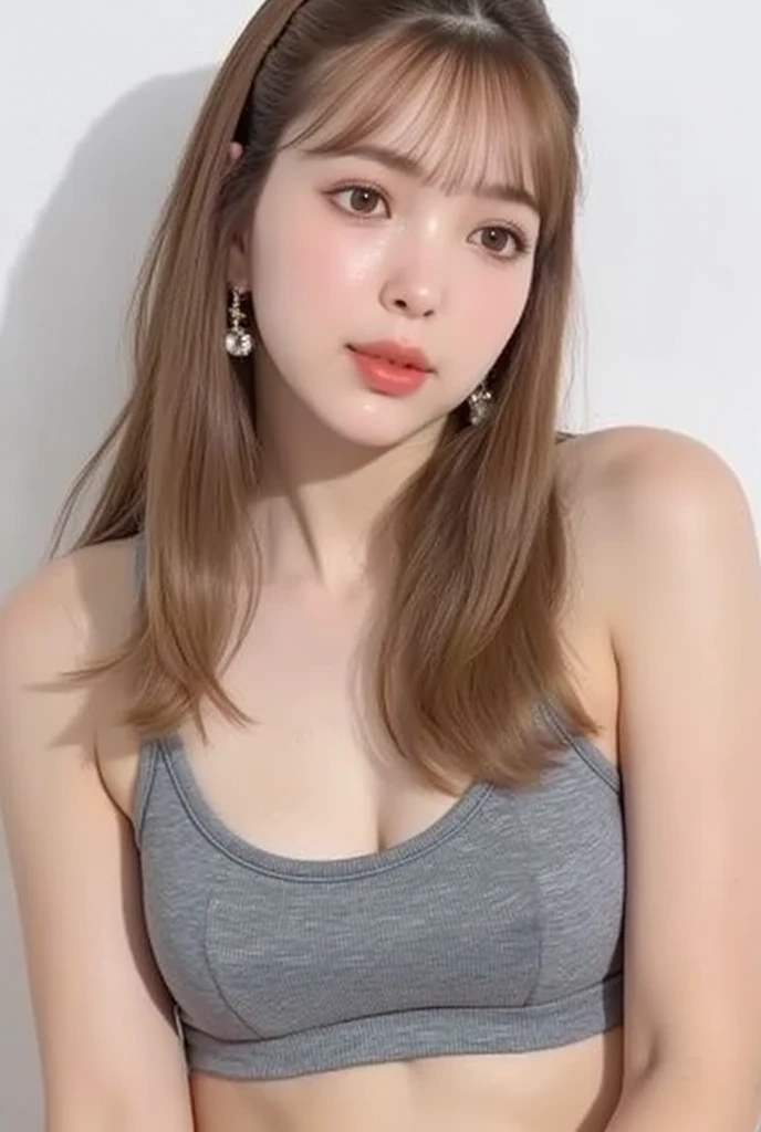 one person、Blonde、whole body photos、Red polo shirt、Cleavage、Navy blue mini skirt、fun、Blonde、15 years old、whole body、slender、woman、White drool coming out of the mouth、 Fair skin,Twin tails、Super cute、Soft and Face、Brown Hair、8k resolution、Surreal、Ultra high definition、 Soft Body、A-cup small breasts((Highest resolution、8k、masterpiece:1.3))、Ultra-fine face、Ultra Fine Lips、Beautiful Eyes、double eyelid,Slender figure、I can see your thighs、Shapely small breasts、Light blue wall