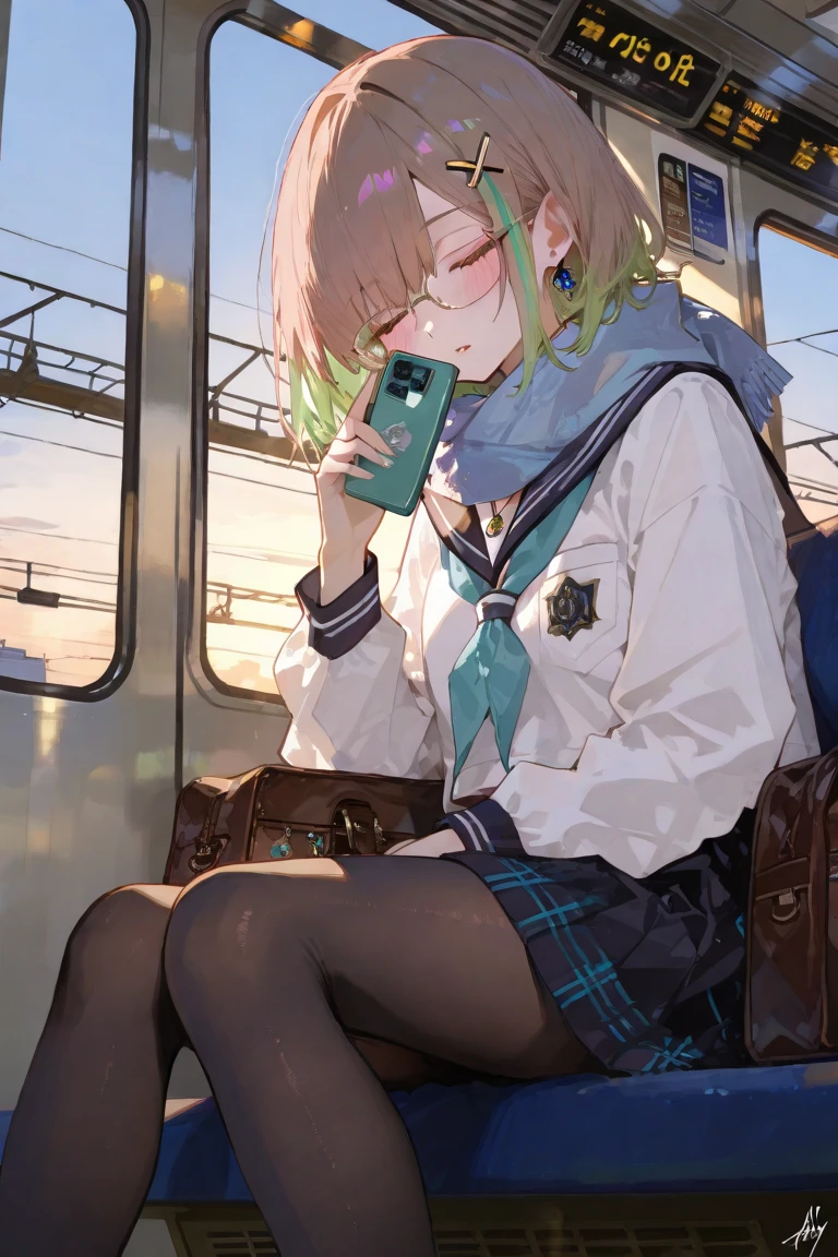 "a blushing and worried waifu being punished to eat at a subway