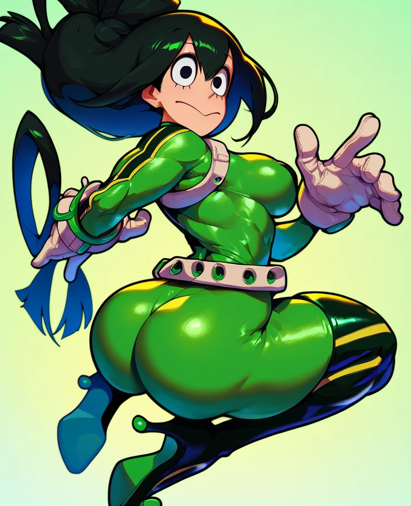 muscular girl thick breasts black hair yellow eyes pale skin best quality sad frown thick