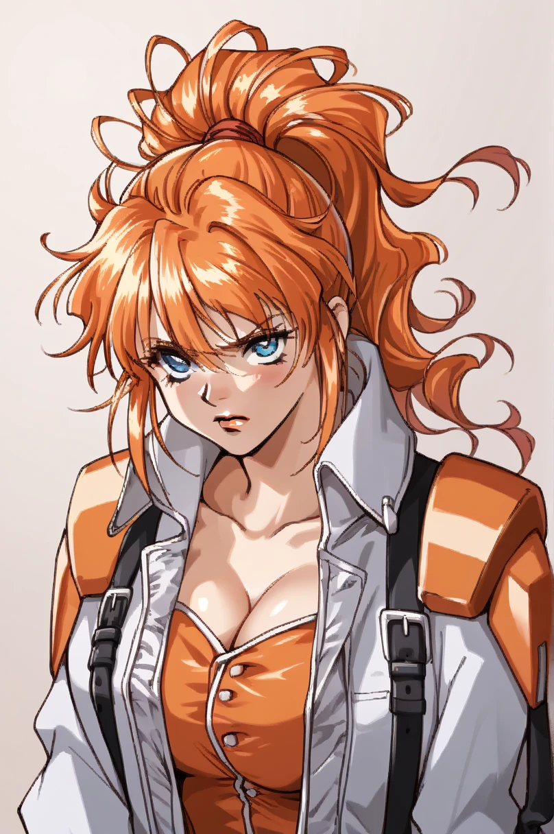 <lora:Garou:1> crosstoon style, cel shading, crosshatch, portrait of an anime girl