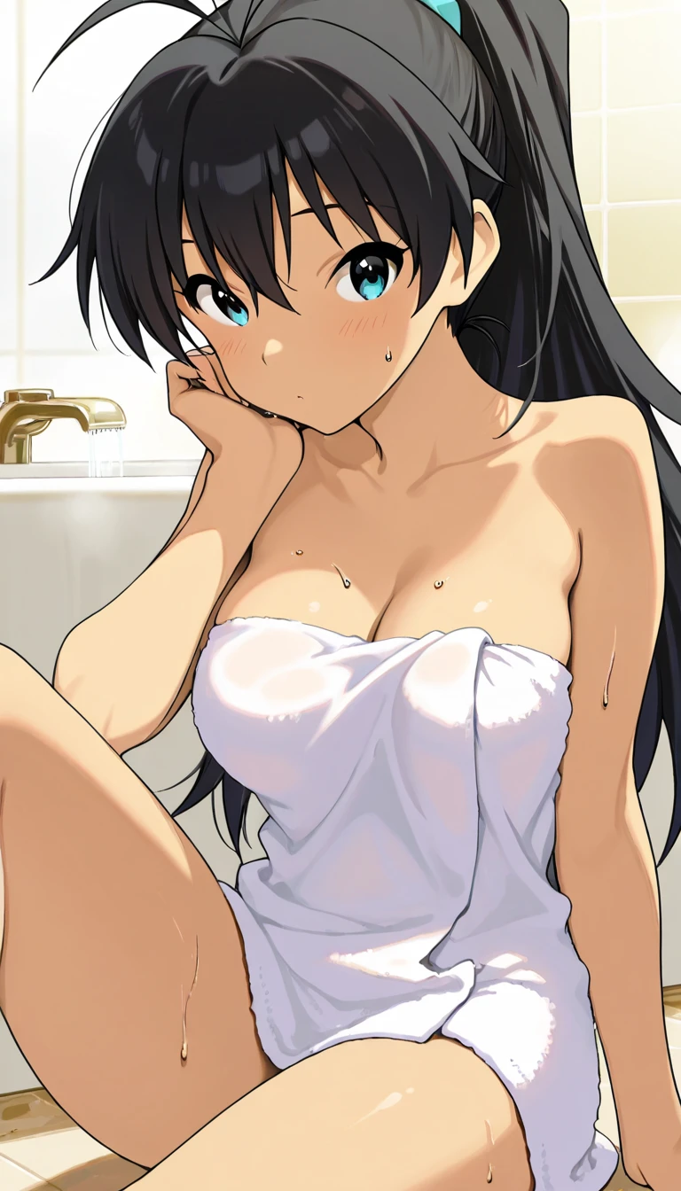 A woman, Sailor suit, long hair, dynamic pose, 3d, (8k), detailed texture,(hyperdetailed), (photo realistic), cinematic light, cinematic action, highly detailed, realistic, Isometric, full body, in frame, driven expression, dark theme, (extremely detailed eyes), detailed symmetric realistic face, extremely detailed natural texture, masterpiece, extremely detailed, amazing, fine detail, rich colors, hyper realistic lifelike texture, dramatic lighting, unreal engine, trending on art station, photo realistic, RAW photo, high quality, high res, sharp focus, extremely detailed, cinematic lighting, 8k, high definition, cinematic, neoprene, unreal engine 5, ultra sharp focus、(((Cowboy Shot)))、Lighting on the face、A little smile 、(((Showing her white bra and white panties to the audience)))、(The underwear has a simple design)
