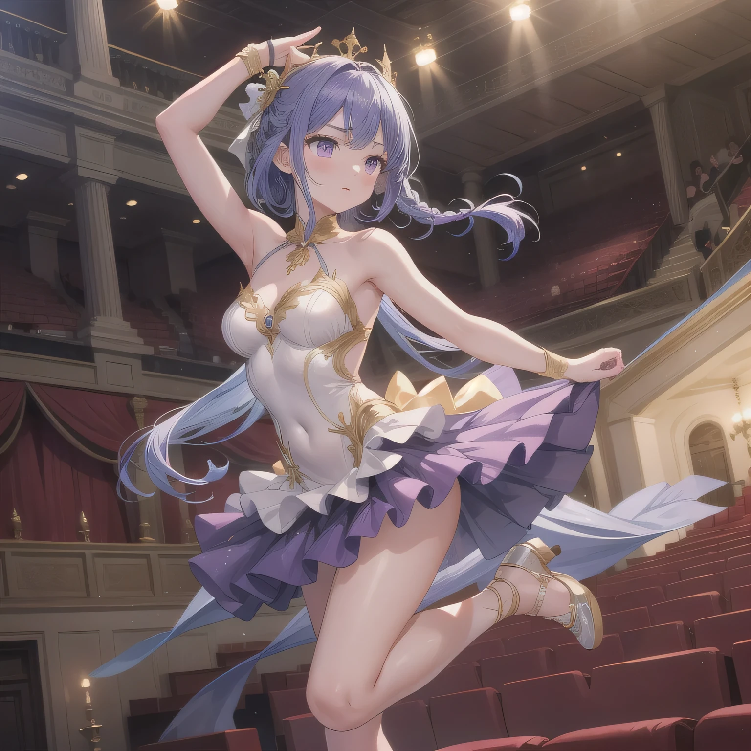 (((masterpiece))), ((highest quality)), ((Very detailed)), ((High resolution)), ((8k)), ((Anatomically correct)), The correct number of fingers, One Woman, Kagamine Rin, Vocaloid, Blonde Hair, short hair, Short, Very cute woman, delicate, Charming smile, Blue eyes, Bright Eyes, Best moment, Vivid eyes, Beautiful Skin, Cute face, delicateな腕, Detailed skin texture, Intricate details, Very detailedな顔, Beautiful Eyes, Beautiful curves, View your viewers, Cheerful expression, Music Stage, barefoot, Stage Costumes, upright, Model standing, Beautiful standing posture,