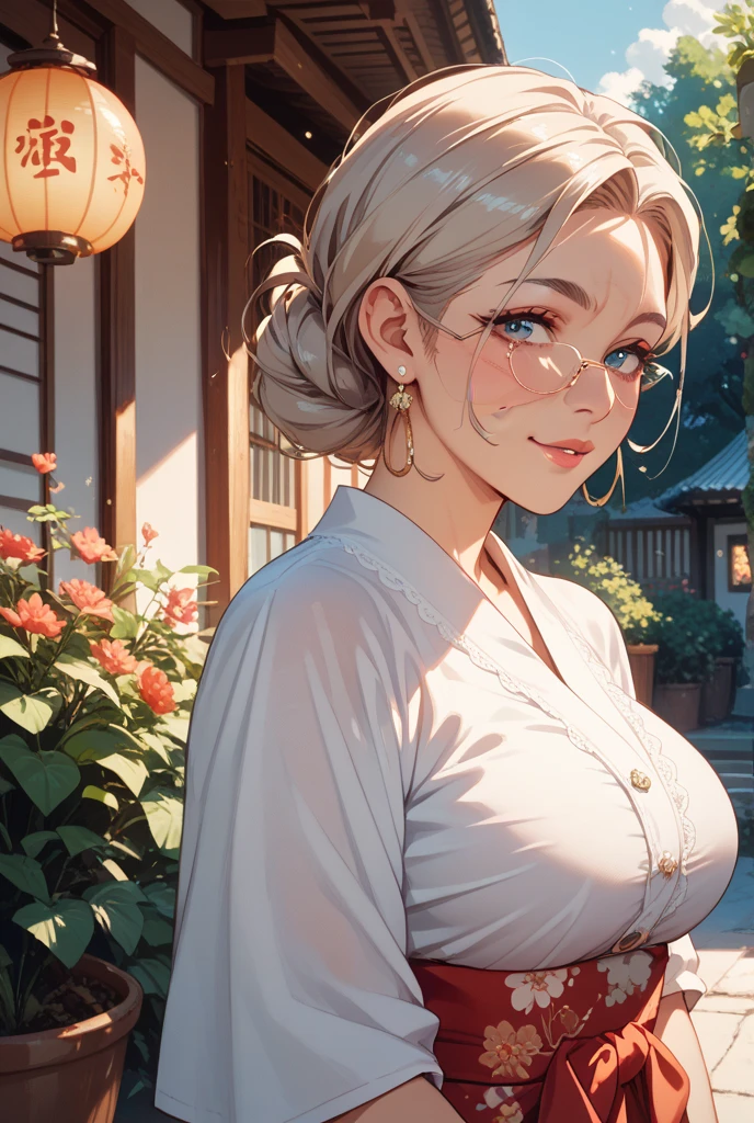 Japanese Beauty,Alone,Wearing a belt around the waist,Wearing a watch on one's wrist,Drunk