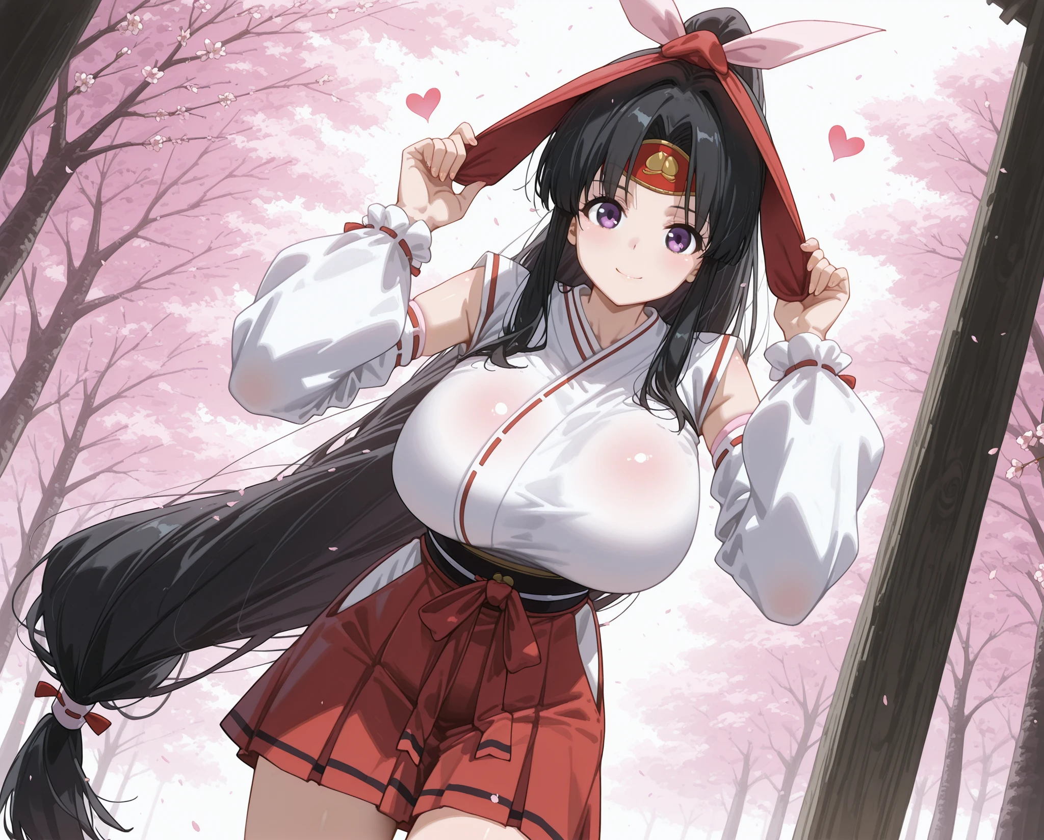 ((VerydetailedCG)), ((8K)), Beautiful teenage girl, blossoms, Business suit, peach blossom, Peach Blossom Forest, one-girl, beauitful face, The long,Flesh-colored suspender stockings,Huge areola