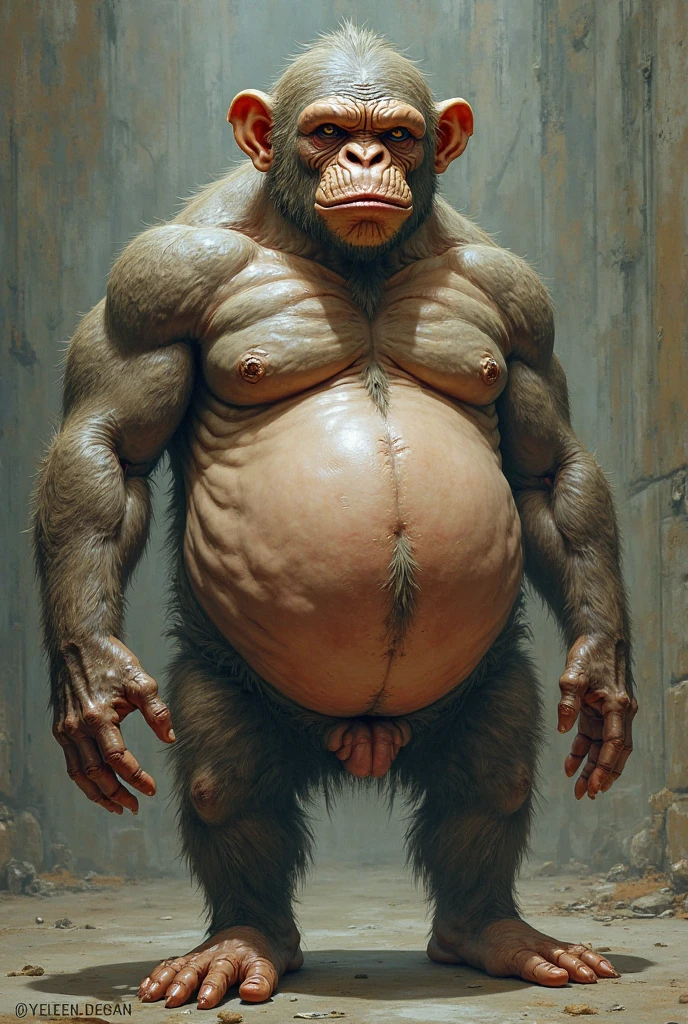 huge furry in shit-stained diapers