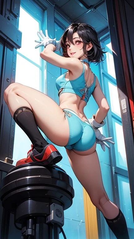 (8K,Ultra-detailed,Hyper photorealism,best masterpiece,nature,perfect work of art,perfect female body),two cute girls,Wearing a tiny bikini in the gym,center player,Stylish hairstyle,Elegant and sexy weightlifter,sexy exposed forehead girl,Take a selfie with your phone,Put on sexy vacuum fitness beauty,Built-in thong,big cleavage,Stretch the meat,Improve sex appeal,It's a violent house,Full body shots