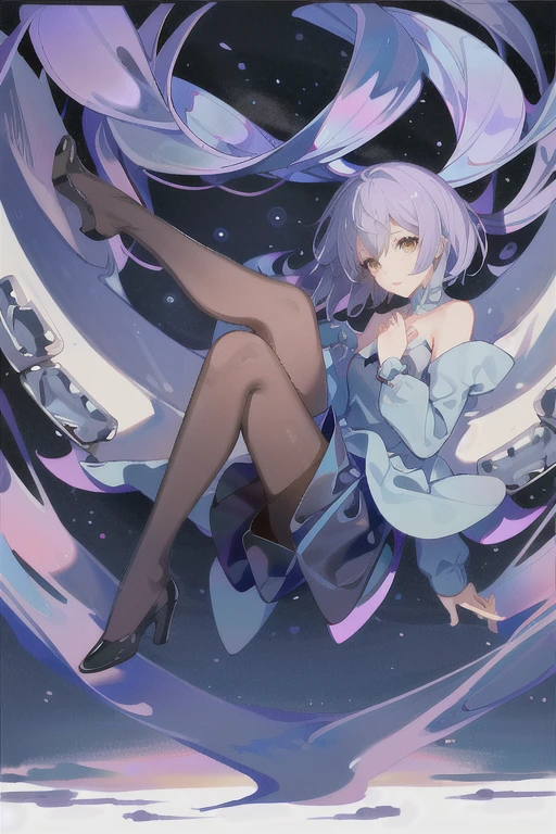 beautiful detailed glow, Floating ice crystals, (ultra-detailed:1.2100000000000002), (illustration:1.2100000000000002), soloï¼girlï¼Dark skinï¼black eyesï¼white hairï¼disheveled hairï¼Loose hairï¼White glossy loose long hairï¼White off shoulder dressï¼barefootï¼, long sleeves, bare legs, light particles, animal ears, smile, very long hair, white eyes, half-closed eyes, dress, grey eyes, floating hair, monochrome background, wavy hair, closed mouth, colored sclera, blue background, looking at viewer, witch \(madoka magica\), black hair, bare shoulders, looking to the side, brown hair, no humans, black sclera, heterochromia, sparkle, full body, short hair, sad smile, black dress, looking up, extra ears, simple background, crystal hair, wolf girl, short dress, long hair, wolf ears, wolf tail, dot nose, tail, red eyes, :3, sidelocks, animal focus, creature, arm at side, sparkling eyes,
score_9, score_8_up, score_7_up, score_6_up, (masterpiece:1.2100000000000002), (best quality:1.3310000000000004)
<lora:yoneyamaiXL_P6_lokr_V4236:0.95>