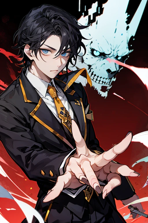 Dark Shadows、In a dark room、Monochrome、darknesale性、male、Short Hair、adult、Alluring、Chinese style、Black robe、sunglasses、Cool Beauty、Underworld person、Chinese mafia、gambler、gambling maniac、illegal gambling、mad Men、murderer、sex appeal、Fascinating、floating々、Dark Smile、grin、suspicious、Alluring、No highlights in the eyes、sloppy posture、Playing with a woman、Blood pool、From below