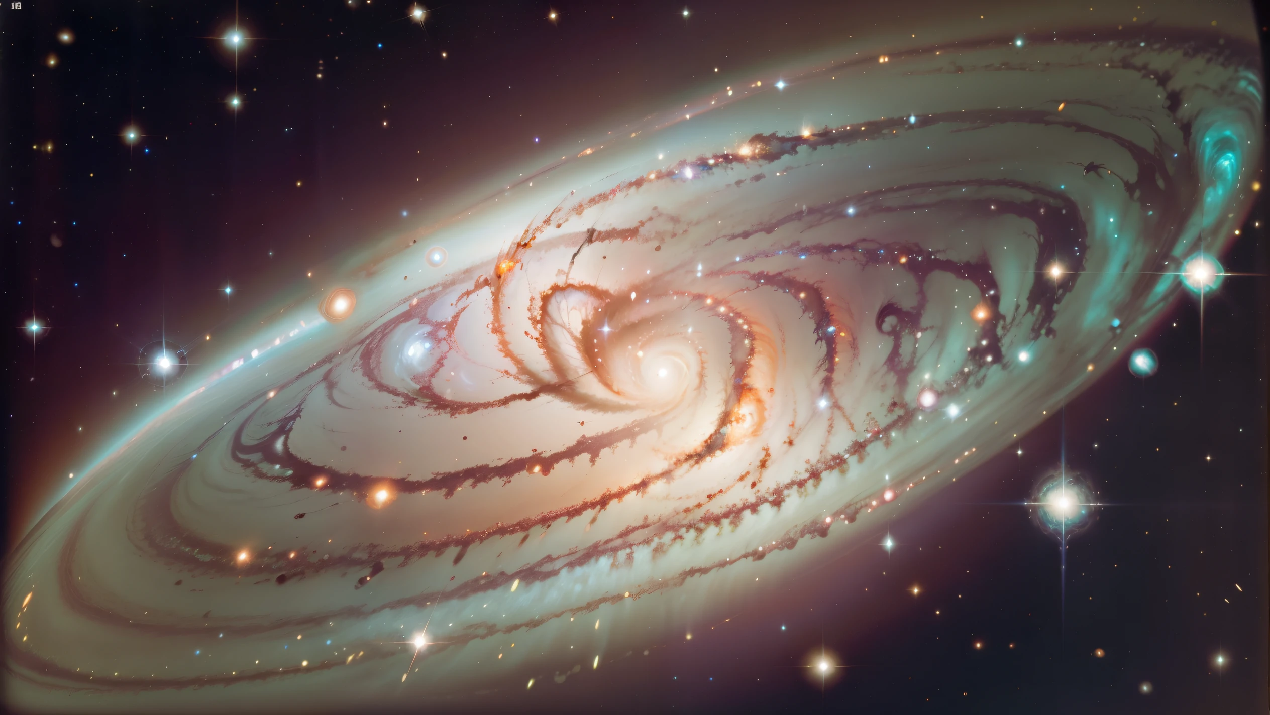 star々が渦巻くMilky Way, plants and bright spirals, Space and, Milky Wayの光のカラー, Milky Way色, splashes of neon Milky Way, swirling Milky Way, カラフルなMilky Wayのテーマカラー, The colors of the universe, galaxy, Milky Way swirling around, 美しいMilky Way, Milky Wayの色合, 明るいstar雲, Milky Way, Milky Way 宇宙 SF,Ultra high temperature plasma gas,quasar,