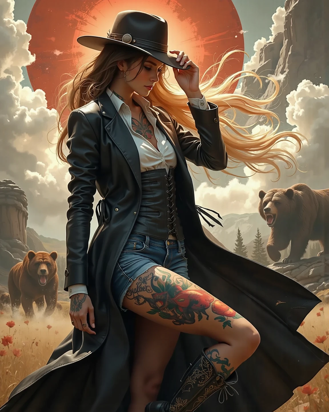 ((magic atmosphere:1.3)), ((Imaginative scene)), ((Eagle:1.5, perfect meticulously detailed:1.3, flying over the rockeries, the grand canyon)), ((full shot: 1.4)), ((best quality)), ((masterpiece)), 3D, (hyper-detailed eyes: 1.3), ((zenithal view of photography: 1.5)), ((scenography, Eagle flying over rocky canyons epic: 1.3)), ((sunset background: 1.3))), ((( sunset:1.2)) ), (photorealistic:1.4), ((Profile Camera)),( (Cinematic Lighting:1.2)), 32k.