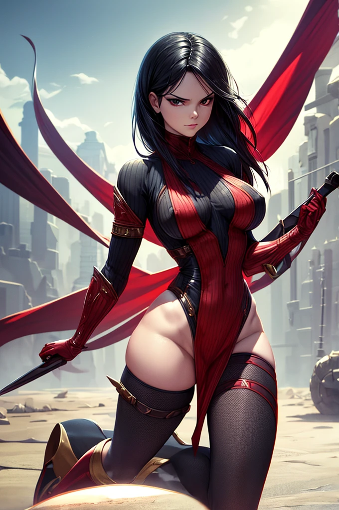 Ryuko Matoi com traje de super heroi