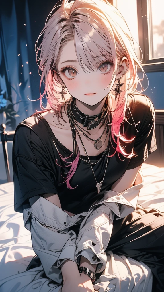 beautiful girl,Visual Kei,Jewelry Eye,Beautiful Eyes,Bedroom,underwear,sexy,18k