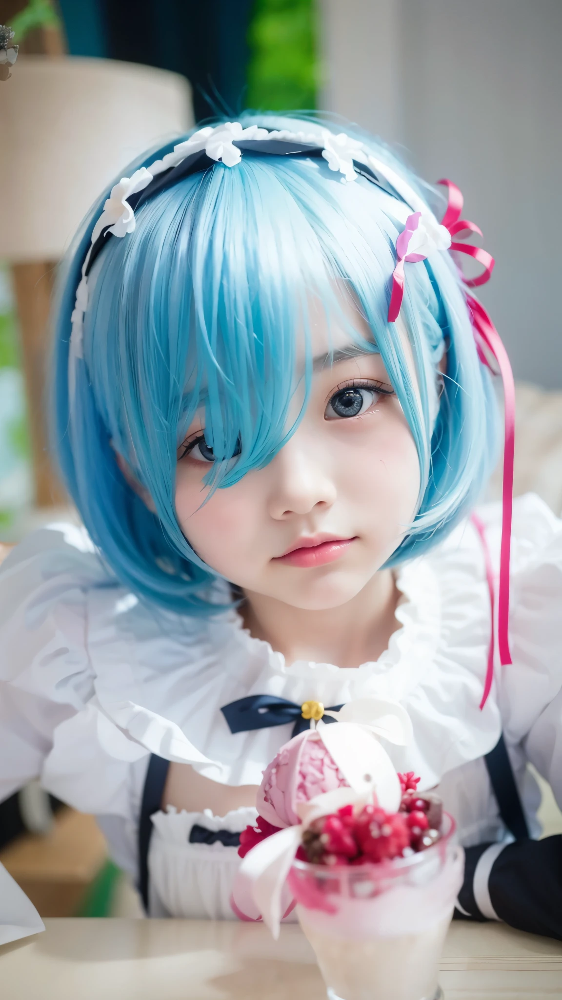 correct maid dress、 re-depicted without any sense of incongruity