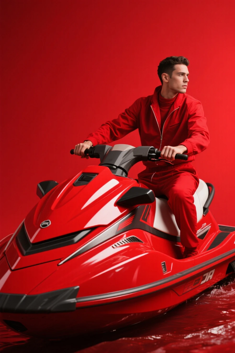 A mature man (50 years old, hair black short, tanned, bodybuilder, in Open Pilot f1 race suit, ((union suit)), Shaved face without beard, perfect penis, real penis, ) sexy pose, hyper realistic, ultra realistic 