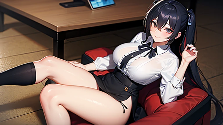(top-quality,High resolution,(Ultra high definition,4K), (Ultra High Resolution,8K),masutepiece:1.2),(Perfect Anatomy,Anatomically accurate), (Angle from below), (Soft lighting, 光线追踪), (Two cute high school girls),(High-definition beauty face),(Sitting on a sofa in the lobby of a luxury hotel and opening your legs),(stylish formal wear), cleavage of the breast, (Red lace panties), (Crisp double eyelids), (fascinated expression),(Large breasts:1.3), NSFW,(Soft skin),(Photorealistic),(Glowing skin),(multicolored hair)