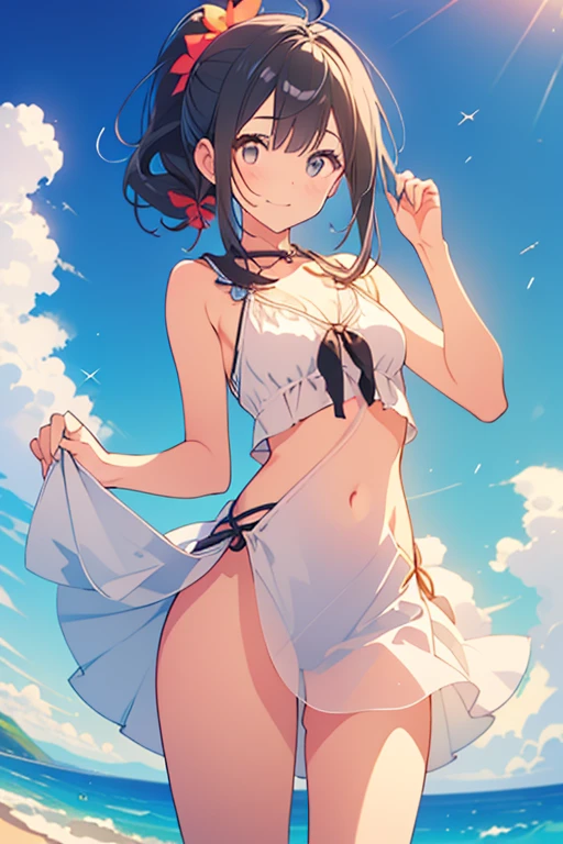 音無響子
Low - Angle、
Low - Angle、Long skirt、Hold down your skirt that is being blown up by the strong wind、Anime white panties in a strong wind、Crotch is visible
ローレグのパンツ、Color: White、
Crotch is visible、
、Lined、White lace lining、